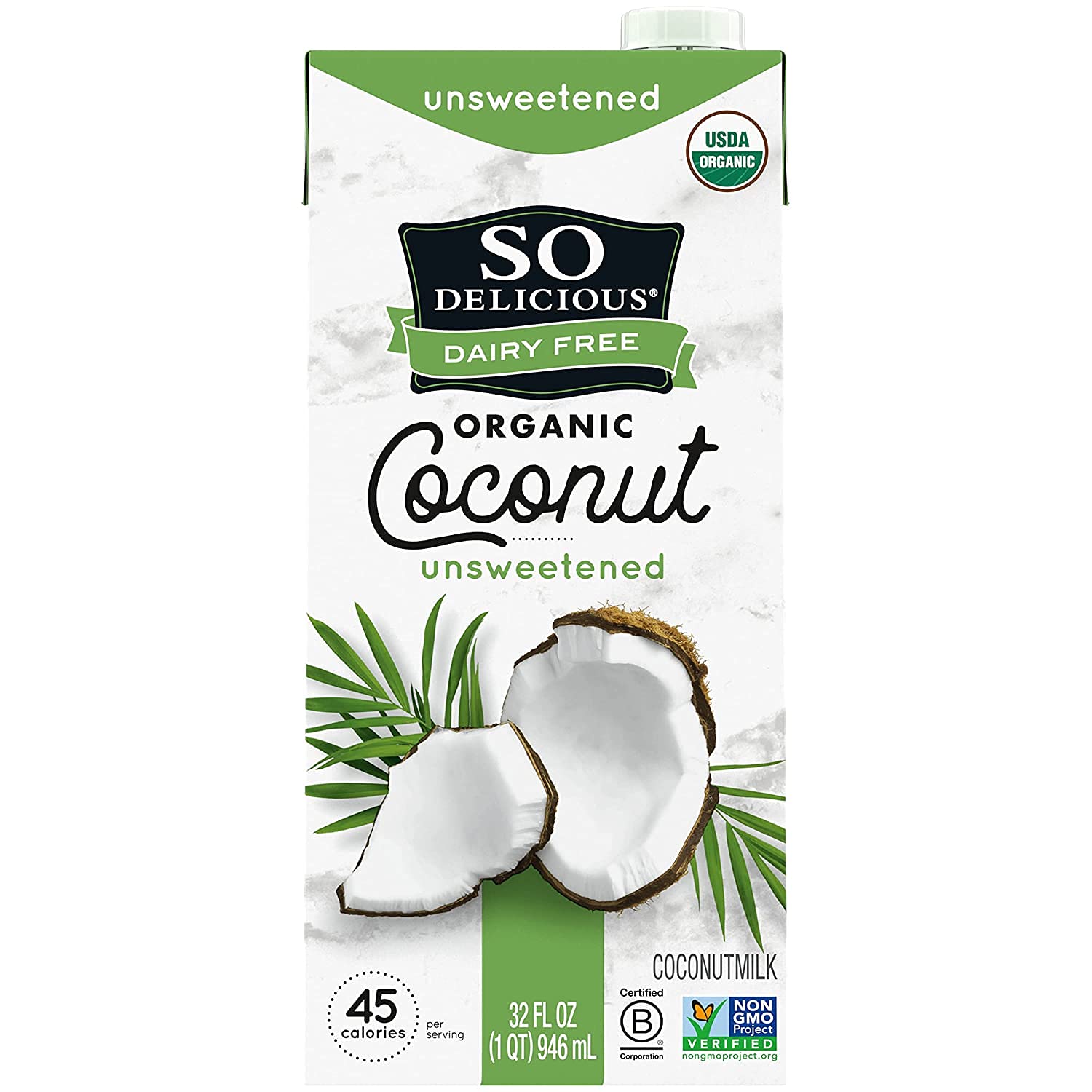 So Delicious Organic Coconut Milk - Sugar Free Original Aseptic - 32 oz