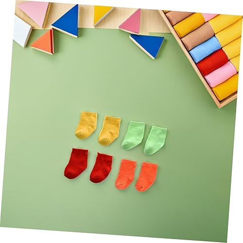 Miniatura 5 de NUOBESTY 6 pares de calcetines de muñeca mini calcetín ropa de bebé figura de acción accesorios para muñeca