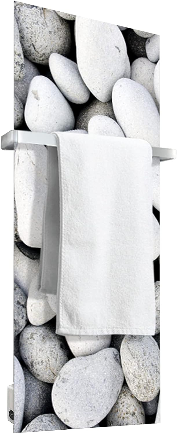 Termoventilatore Elettrico Heatstorm Contemporaneo 24x48 - Rivestimento Effetto Pietra River Rock