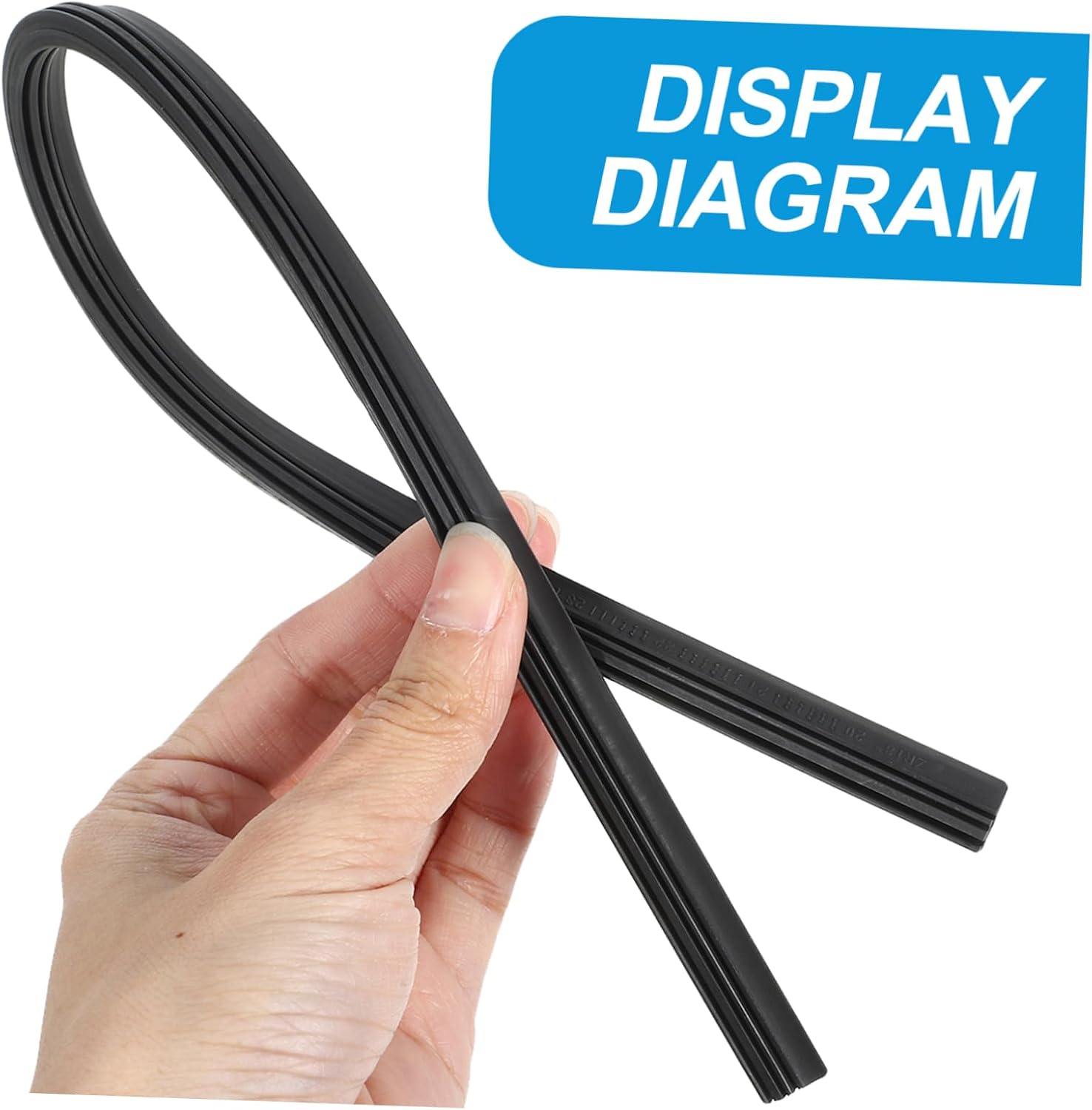 Car Windshield Wiper Refill Strip Wiper Inserts Easy Installation for Vehicles Durable and Performance Compatible with Various