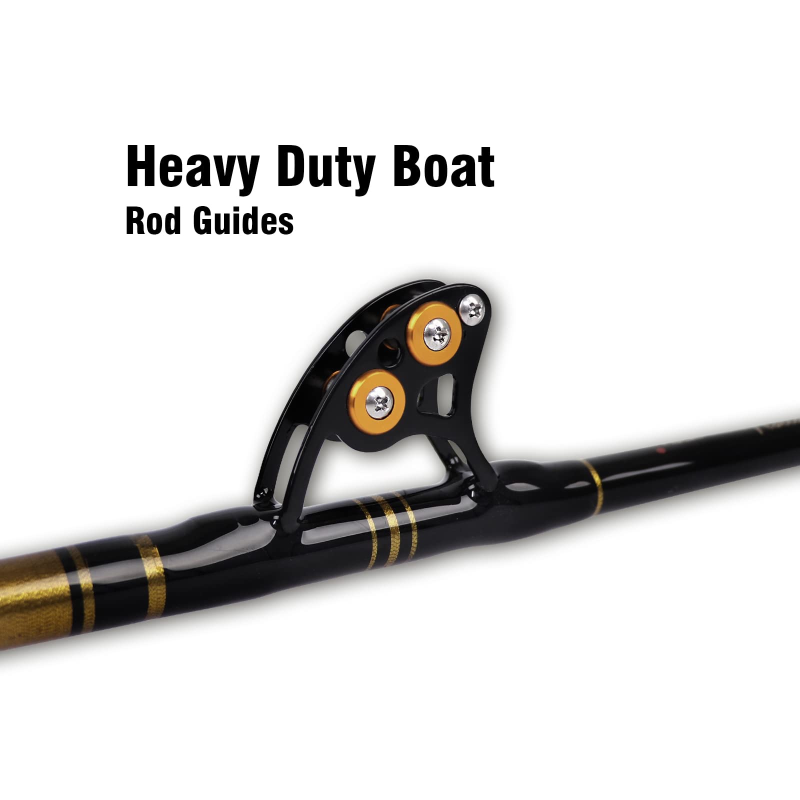 Fiblink Angelrute mit gebogenem Knauf, 2-teilig, Salzwasser, Offshore-Schlepprute, Big Game Rollrute, konventionelle Boots-Angelrute