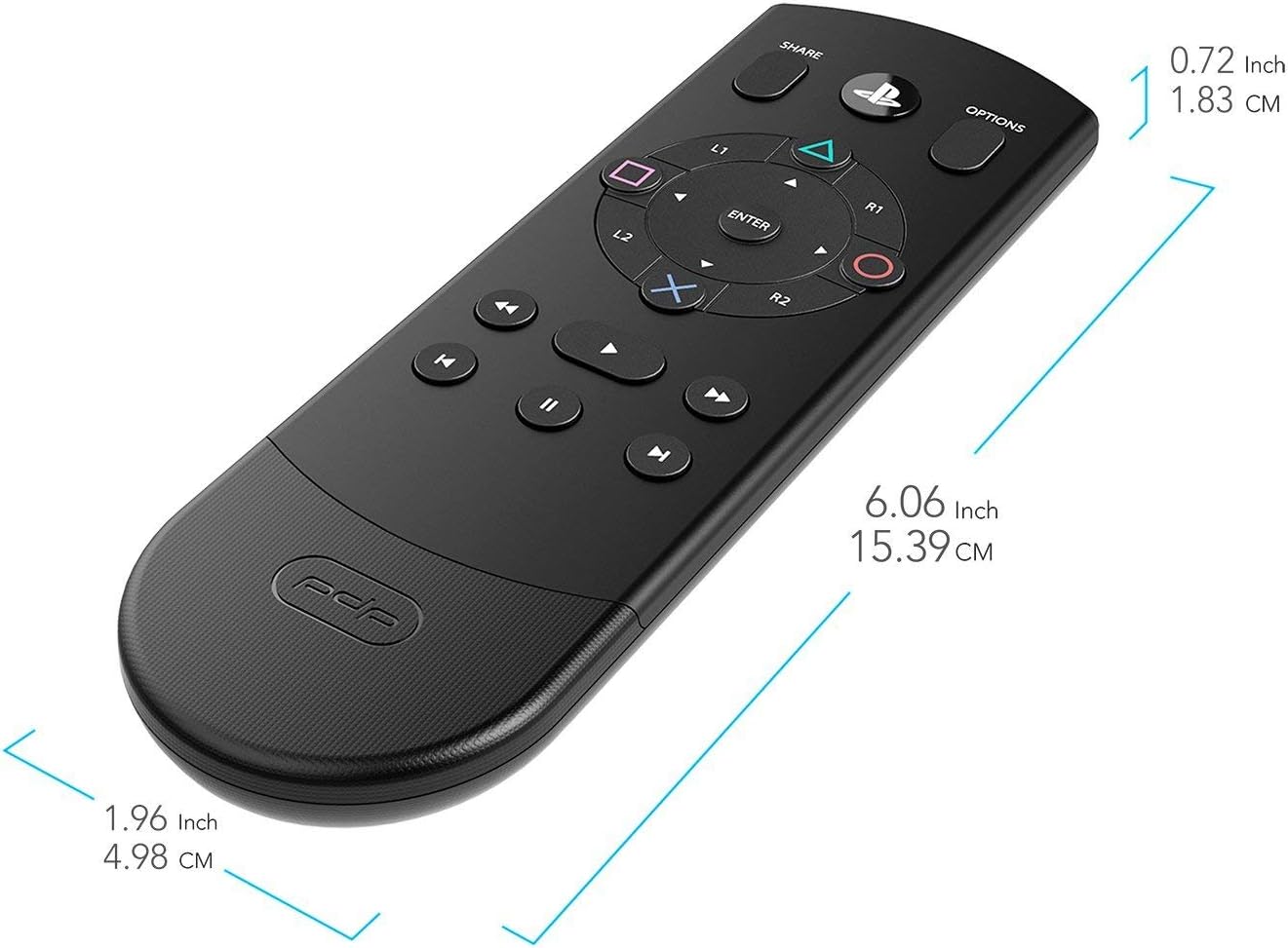 PDP 051-075-NA Bluetooth Enabled Media Remote Control for Playstation 4 (Renewed) image 2