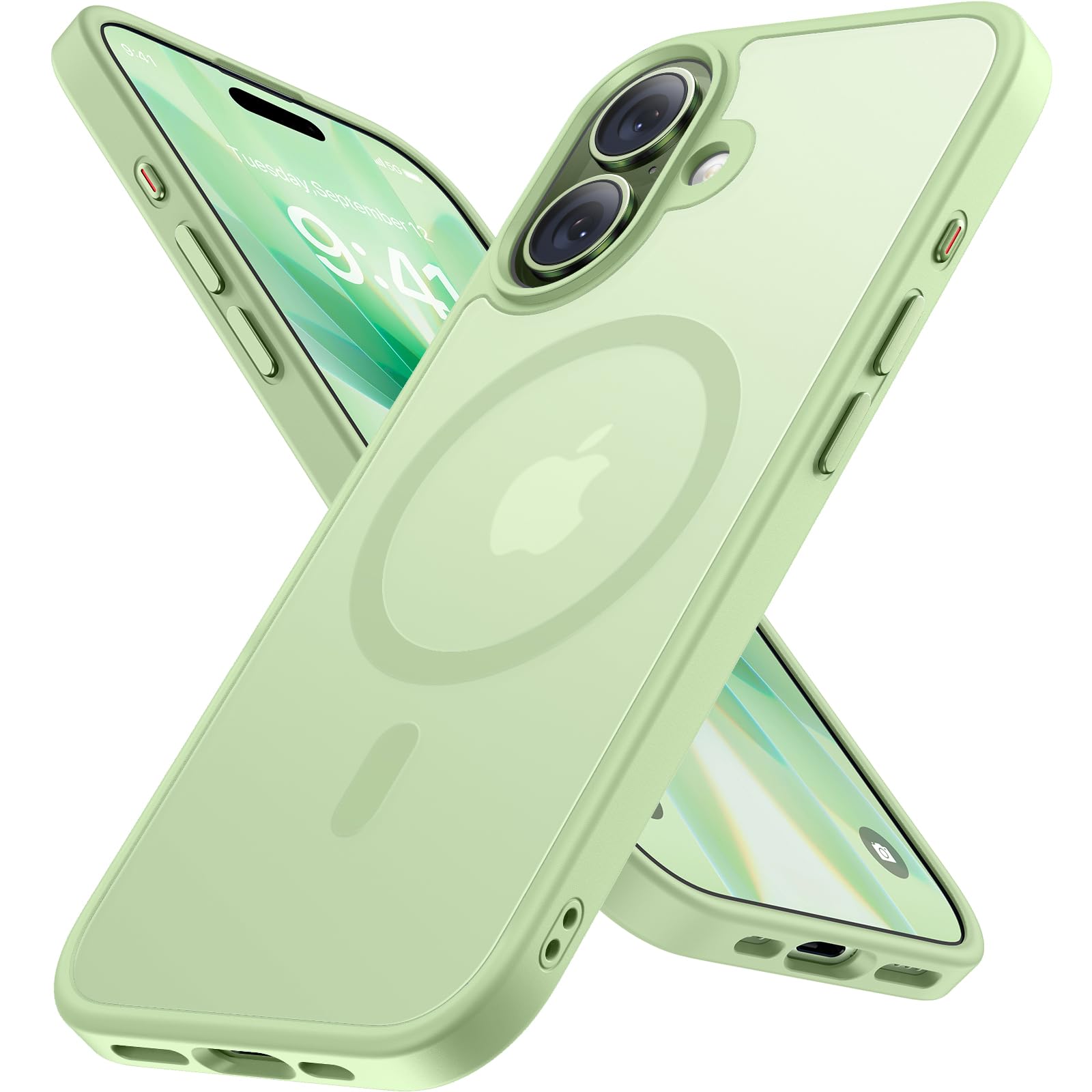 Miracase Magnetisch für iPhone All Series Hülle mit Magsafe [TOP Militärschutz & Magnetkraft] Stoßfest Kratzfest mit Samtiger Haptik Extrem Langlebig Handyhülle für iPhone