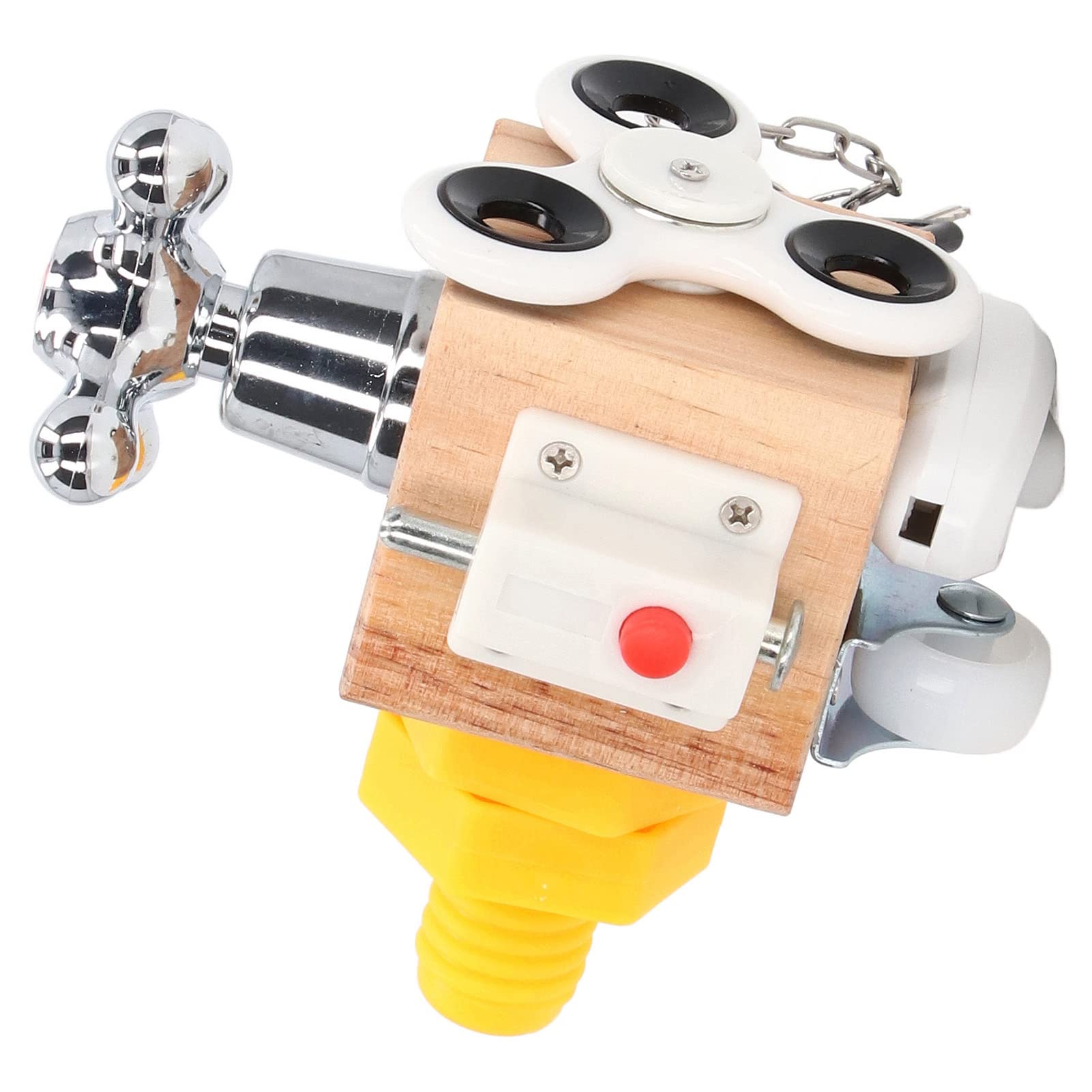 Akozon Montessori Busy Cube Aktivitätswürfel aus Holz, Sensorisches Spielzeug für Kleinkinder – Pädagogisches Lockpicking Busy Board – Frühes Lernen, Entwicklungsspaß für und Mädchen