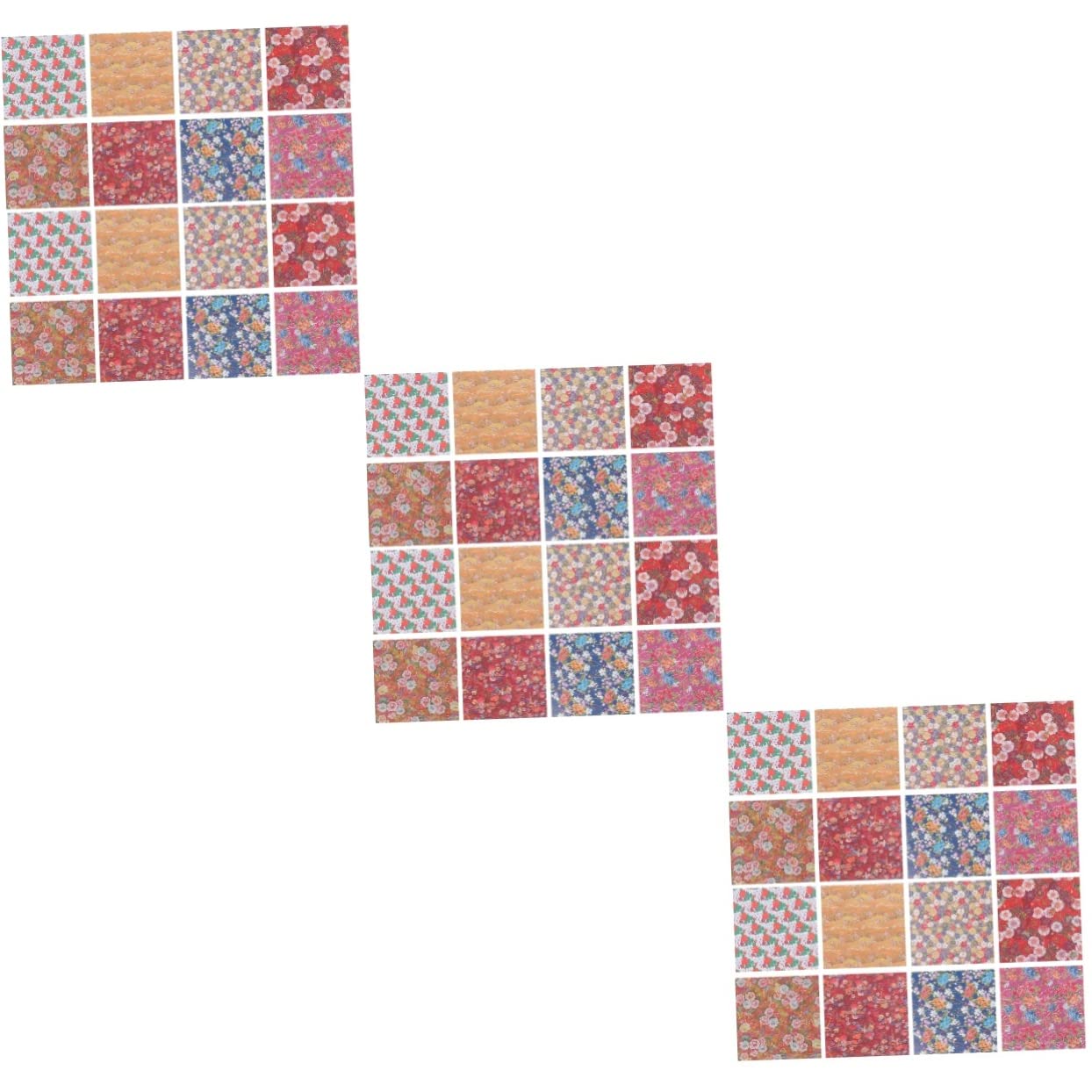 Gadpiparty 3 Sätze Doppelseitiges Origamipapier Japanisches Muster Diy Bastelpapier Quadratisch Je Für Falten Und Kreative Handarbeiten 180 Blätter * 3