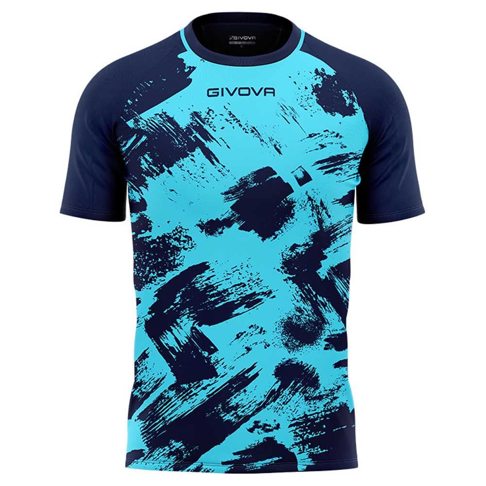 Givova Unisex Türkis / Blau Shirt Art Interlock M/C Turchese/Blu Tg. M