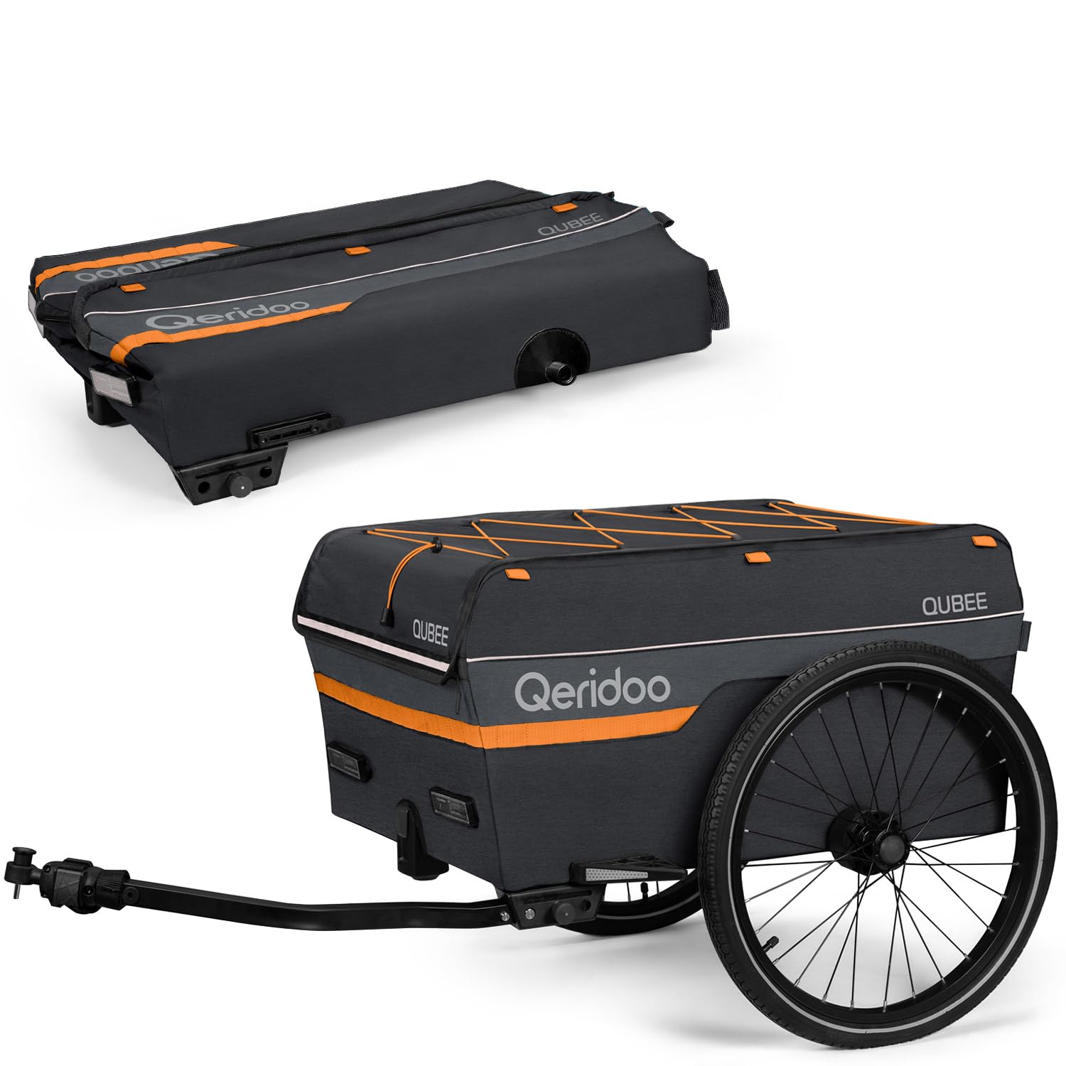 Przyczepa rowerowa Qubee Grey