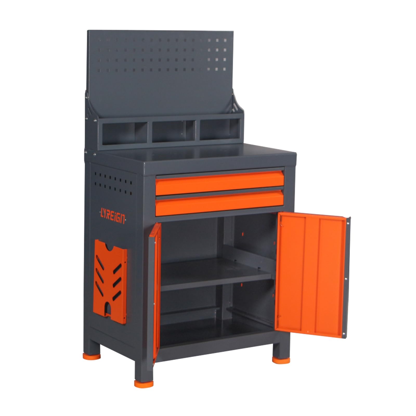 LYREIGN CNC Tool Machines Organizer Holder Workbench with Door, Cutting Tool Organizers Provide Storage Station, CNC Mechanics Tool Cart for Warehouses Machining Centers