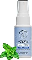 Beekeeper's Naturals Propolis Throat Soother Spray - Menthol, Slippery Elm & Bee Propolis for Fast Cooling Throat Relief, 1oz