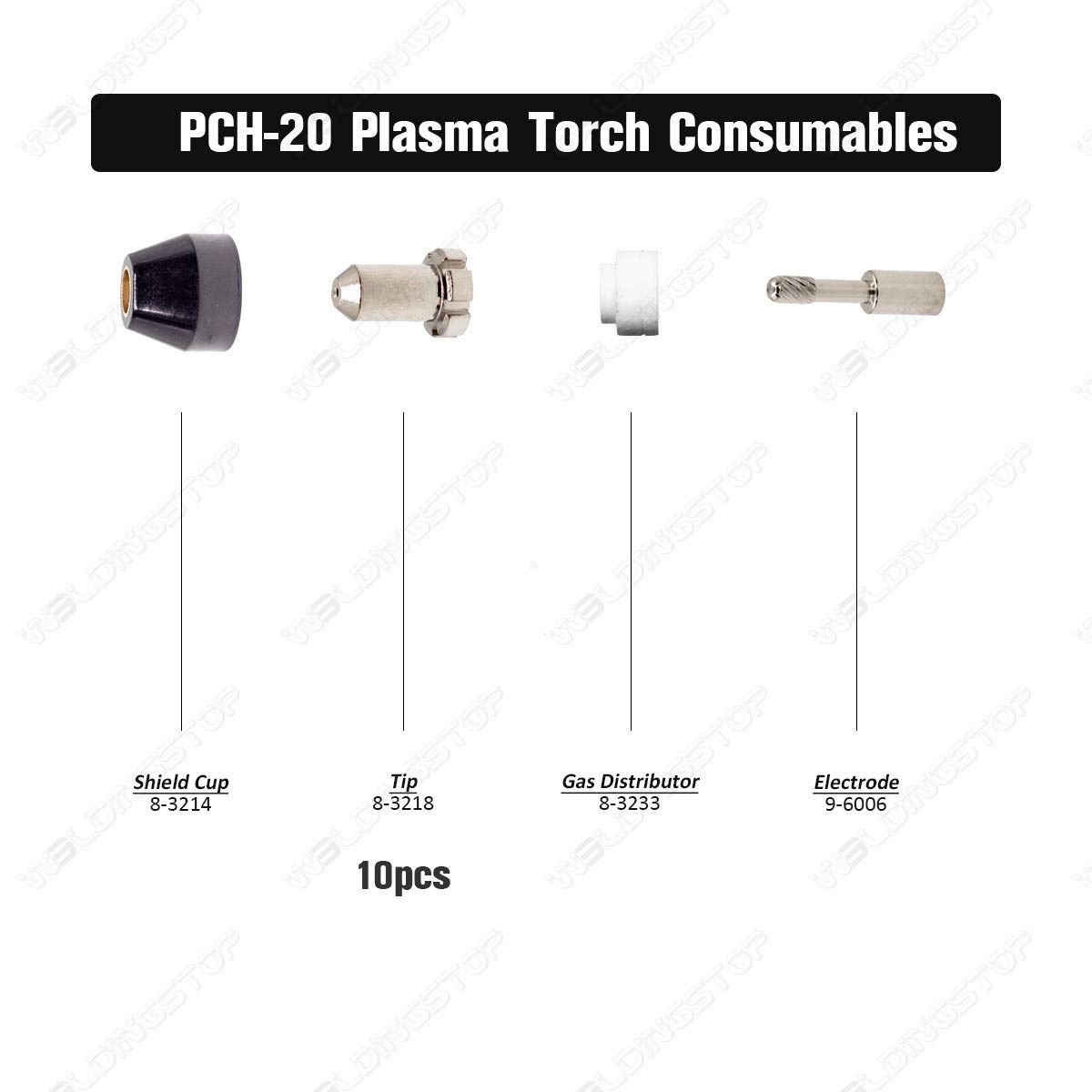 9-4476 Thermal Dynamics PCH-M25 PCH-25 PCH-38 Plasma Tips Cutting Torc