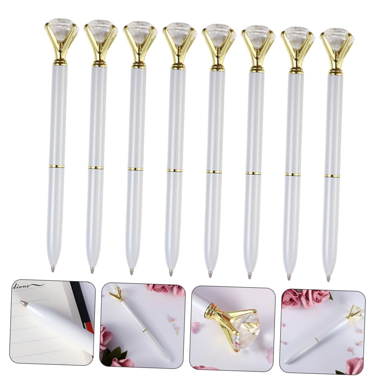 NUOBESTY 4 Ensembles Stylos À Bille Stylos Effaçables Amusants Feutres Trousse À Crayons Pour Filles Marqueurs Ultra À Bille Mini Grossiers À 8 pièces * 4