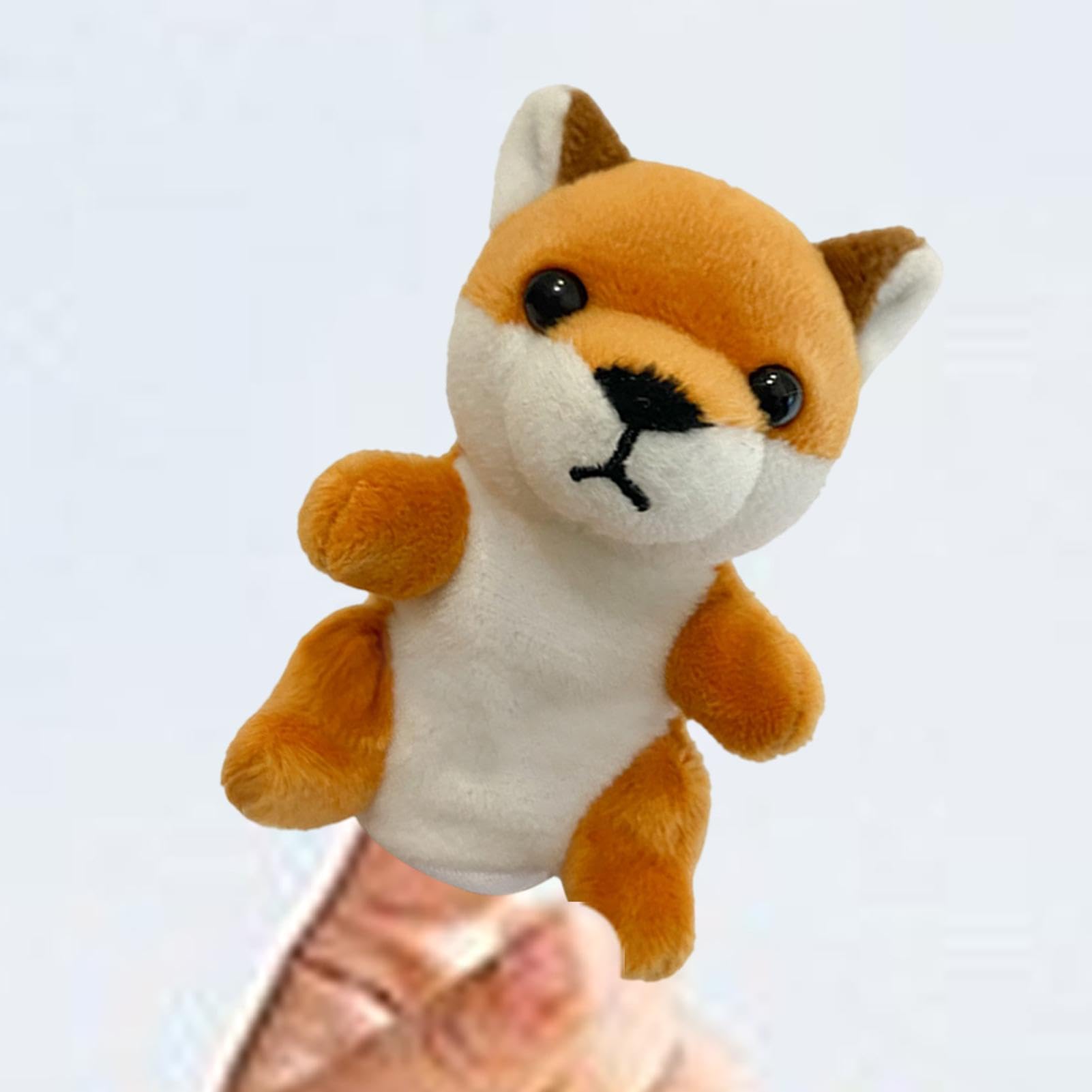 Amazon.co.jp: 動物の手人形 - キツネの指人形 |キッズリス人形 |指 