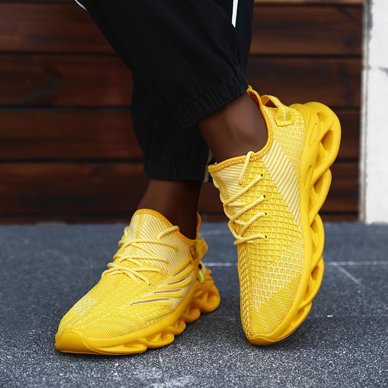 Mens Running Walking Tennis Shoes Casual Slip On Fashion Hiking Work Hiking Gym Athletic Sneakers Non Slip Breathable Comfortable Lightweight Trainers