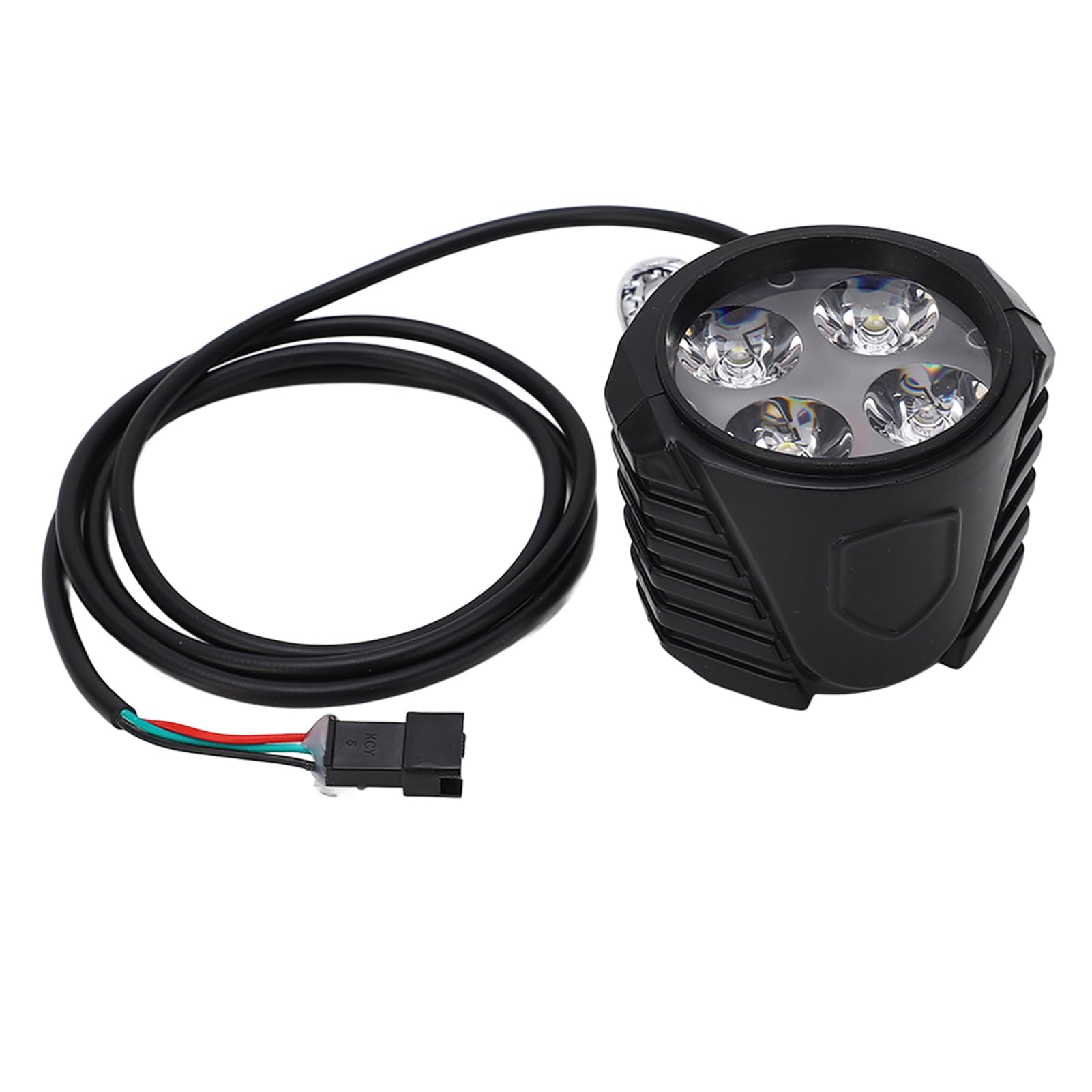 Faro Elettrico da 10 Pollici, 2 in 1 per Clacson per Bici per Accessori da Ciclismo Fanale Anteriore per Scooter Universale 12‑72V