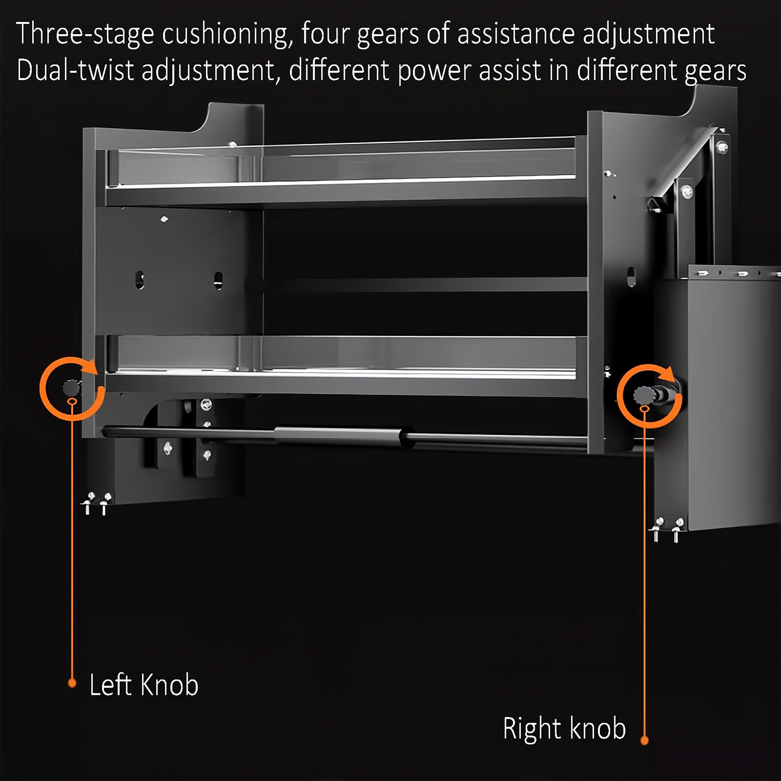 Organizador de gabinete extraíble, cesta de elevación de cocina para almacenamiento de armario de pared superior, ideal para organización de cocina, bar y cafetería