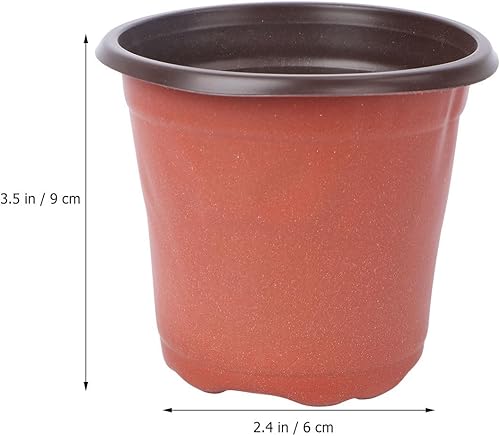 Miniatura 2 de GANAZONO 10 macetas para plantas de interior de 6 pulgadas, macetas para exteriores, macetas de guardería, macetas de flores, macetas de interior,