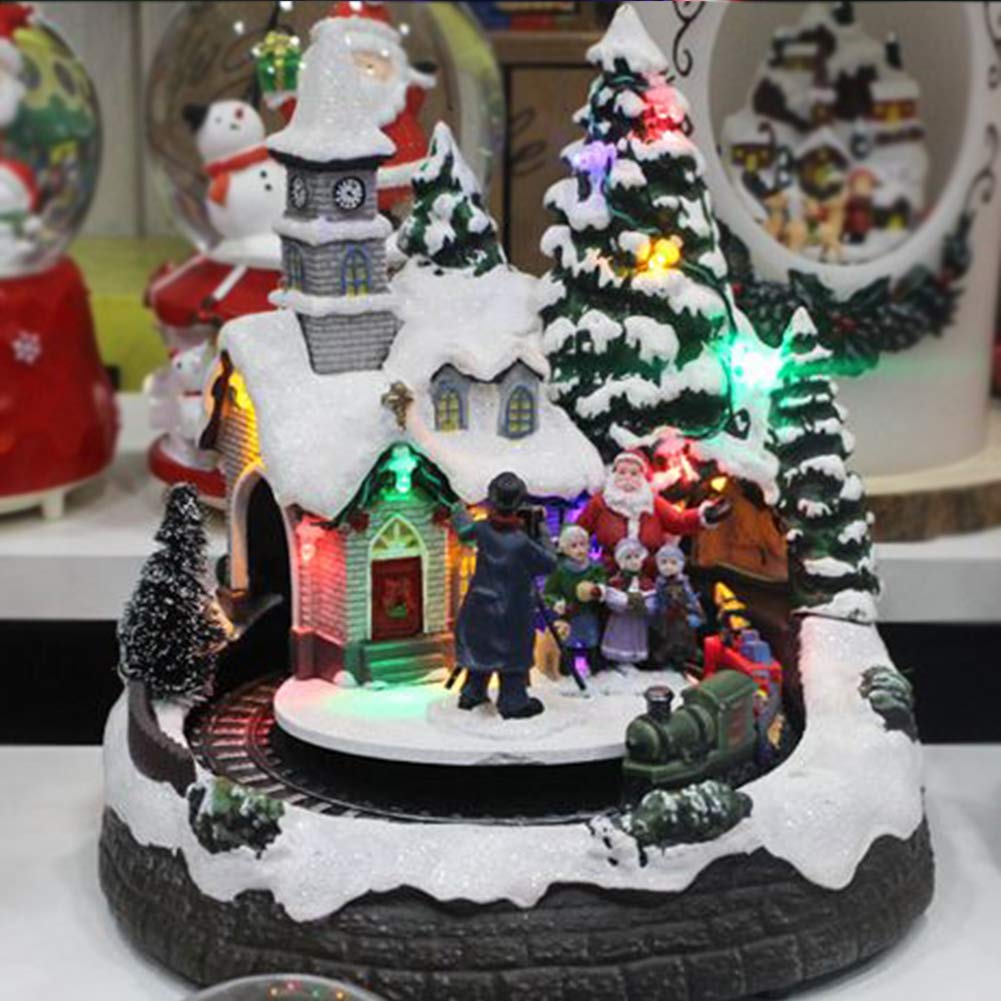 クリスマスオルゴール ケーキショップ LEDライト付き