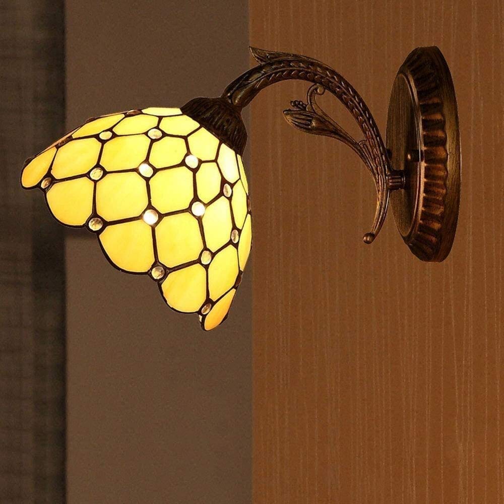 Soporte de luz vintage E27 para fijar pantallas pesadas sin dañar la pared