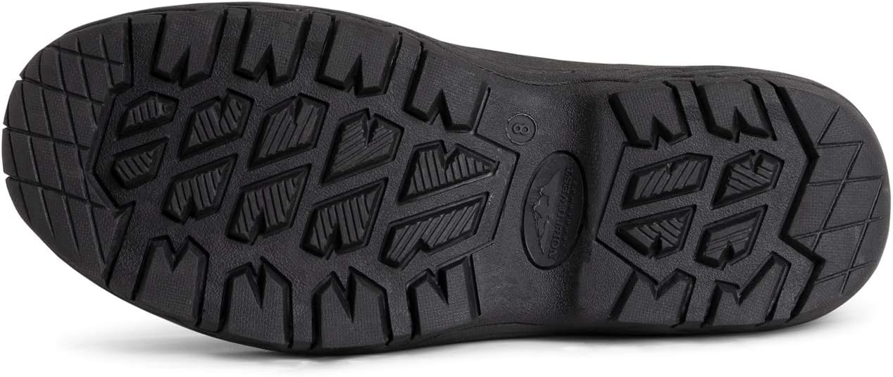 POLAR Mens Waterproof Outsole Deep Tread Fully Faux Fur Lined Winter Durable Snow Boots - Black Pull On - US13 - YC0684 - Image 8