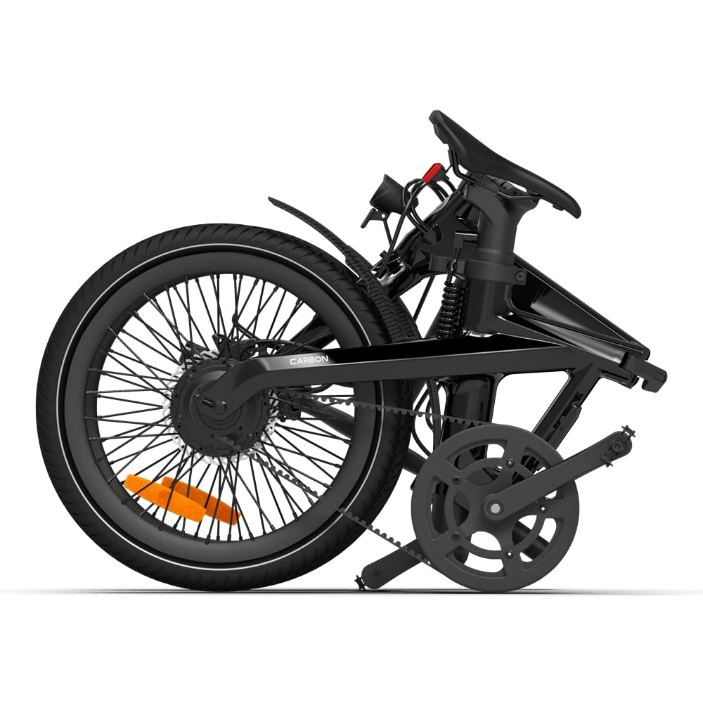 A Dece Oasis ADO E-Bike Air Carbon Elektrofahrrad, ebike Damen/ebike Herren,Bike,klapprad Riemenantrieb 14,5Kg IPS LCD Display, GPS,ADO APP,250W