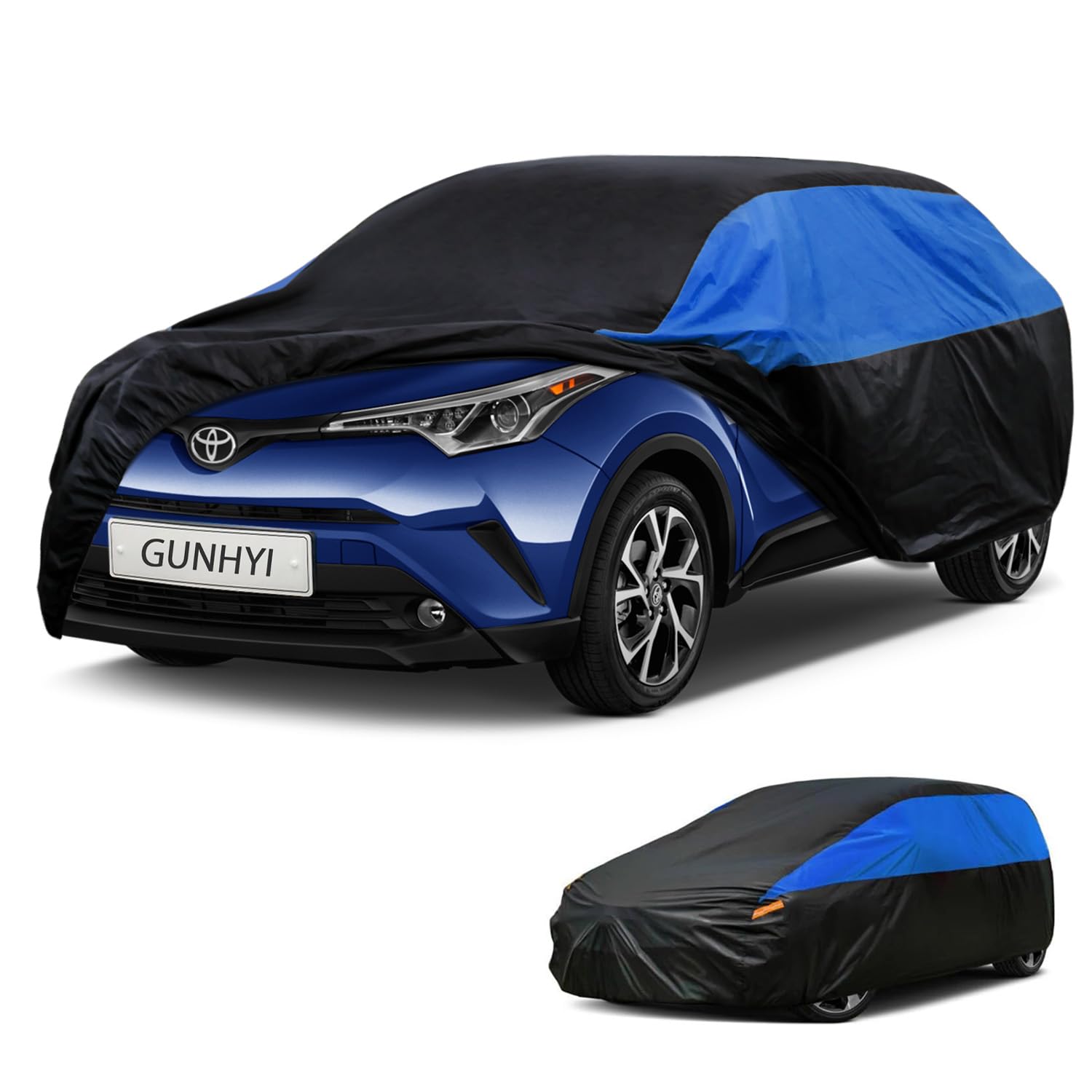 GUNHYI Car Cover Custom Fit C-HR Waterproof All Weather, Lightweight Full Exterior Cover for Automobiles Outdoor Sun UV Rain Dust Snow Wind Protection.