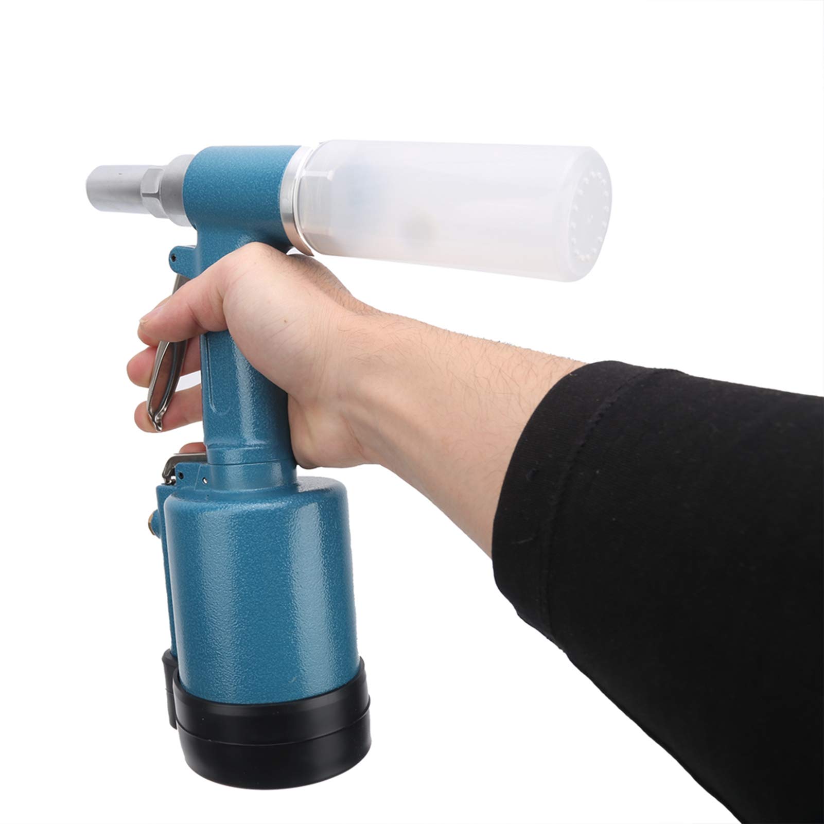 Pistolet do nitowania pneumatycznego klasy przemysłowej, Nitownica pneumatyczna z 3 szczękami o konstrukcji hydraulicznej, Korpus z aluminium lotniczego, do nitów stalowych i (Styl amerykański)