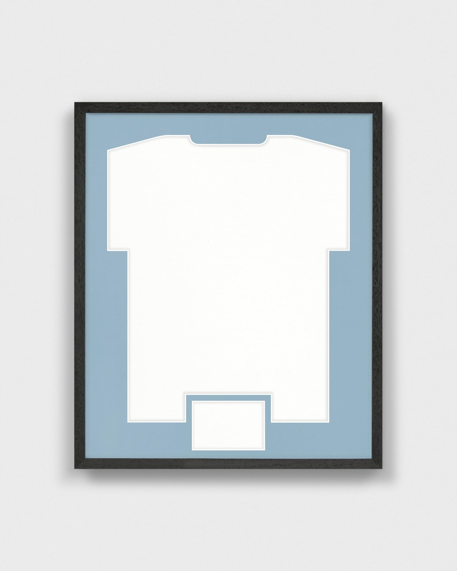 ARTIS - Cadre maillot foot BASIC - Cadre en bois DIY pour maillot de football - 52,5x62,5x3 cm - Noir, vitrage en polycarbonate- Vitrine pour maillots de football, basket, handball, hockey