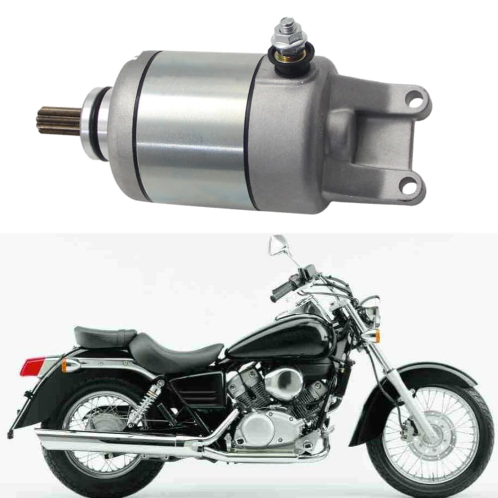 Repuesto de motor de arranque eléctrico, motor de arranque eléctrico de motocicleta, motor de arranque de motocicleta compatible con Honda XL125V Varadero 125, 31200-KGB-611