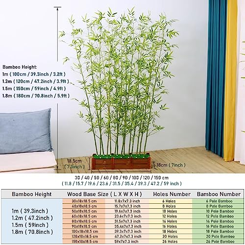 Amazon.de: Knstlicher Bambus-Baum-Trennwand fr Zuhause und gewerbliche  Nutzung, 99,8 cm, 119,9 cm, 149,9 cm, 179,8 cm hoch, fr Innen- und ...