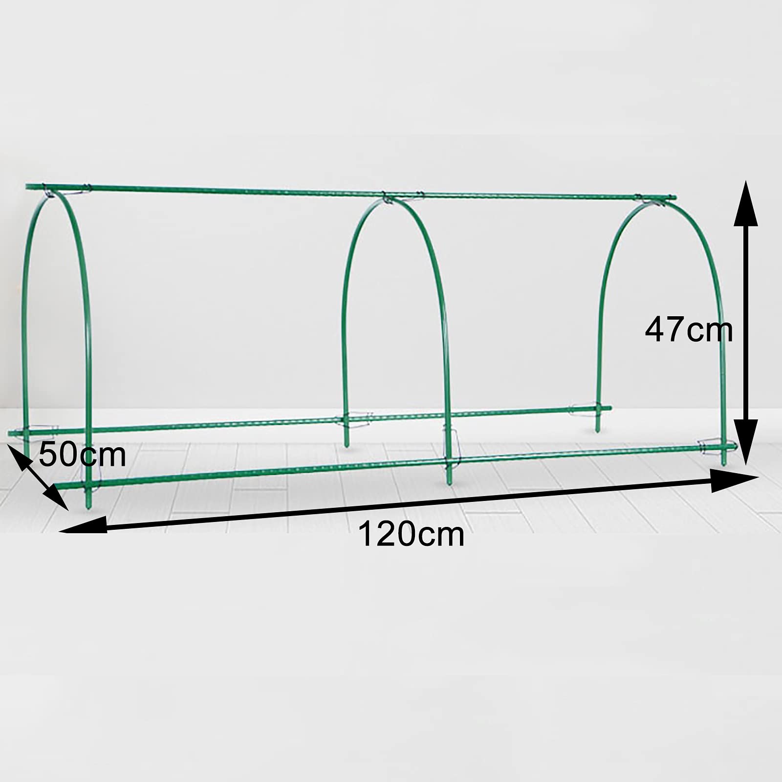 Mini Serre de Jardin Portative Arquée, Serre de Jardin Tente pour Plantes avec Cerceaux de Serre et Film PE, Multifonctionnelle Tomate Légumes Serre pour Plantes/Fleurs/Légumes