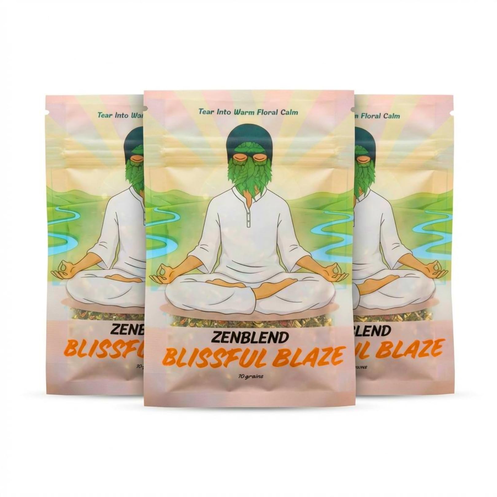 ZenBlend | Blissful Blaze | Herbal Smoking Blend | Natural Herbs Mix | Pack of 3-image-22