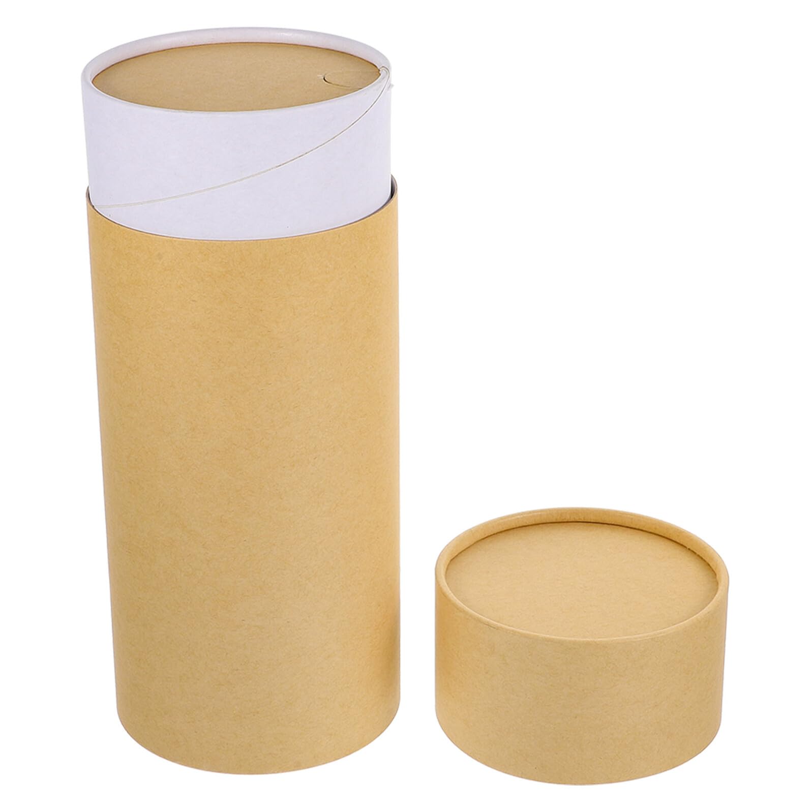 FRCOLOR Urna para Mascotas Biodegradable de Cartón Kraft, Diámetro 10 Cm X 26 Cm, Caja Funeraria para Mascotas, Tubo para Esparcir Cenizas, Urna para Cremación y Memorial de Perros