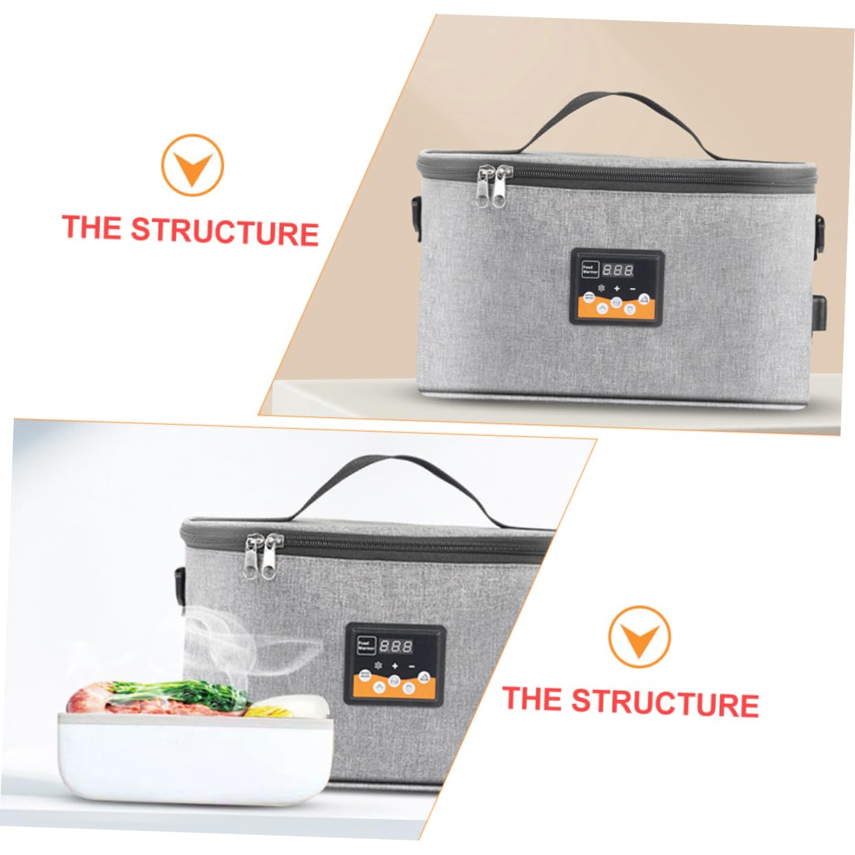 Paquet Chauffant Isotherme pour Biberon 8l, Portable pour Voiture, Tissu Oxford, Thermostat à Cristaux Liquides, Usage Extérieur