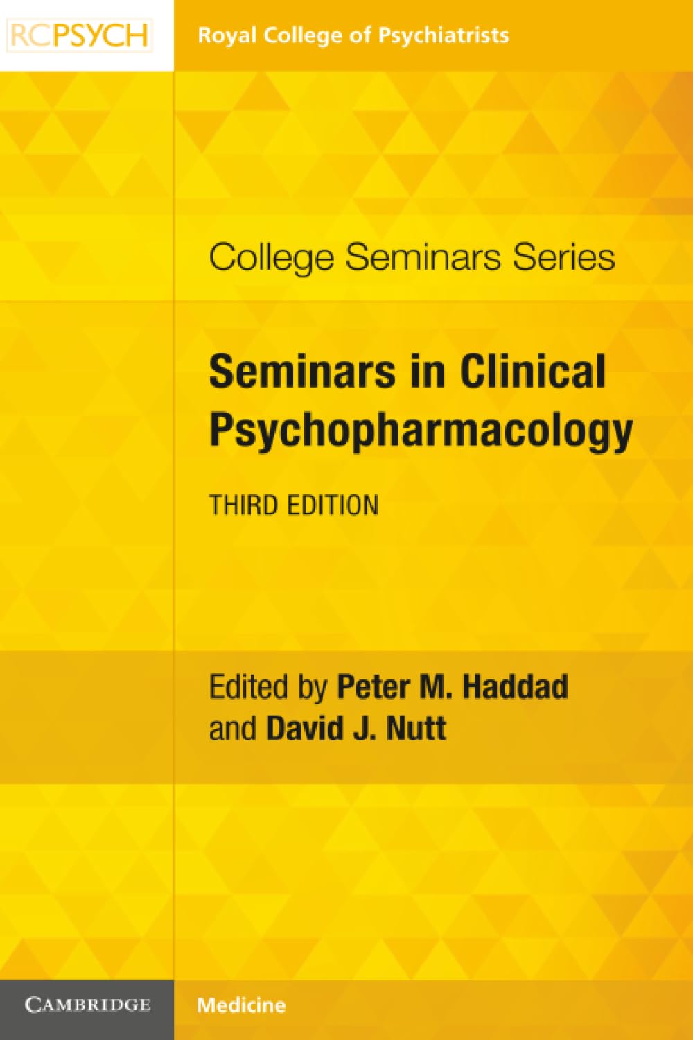 Seminars in Clinical Psychopharmacology (College Seminars Series)