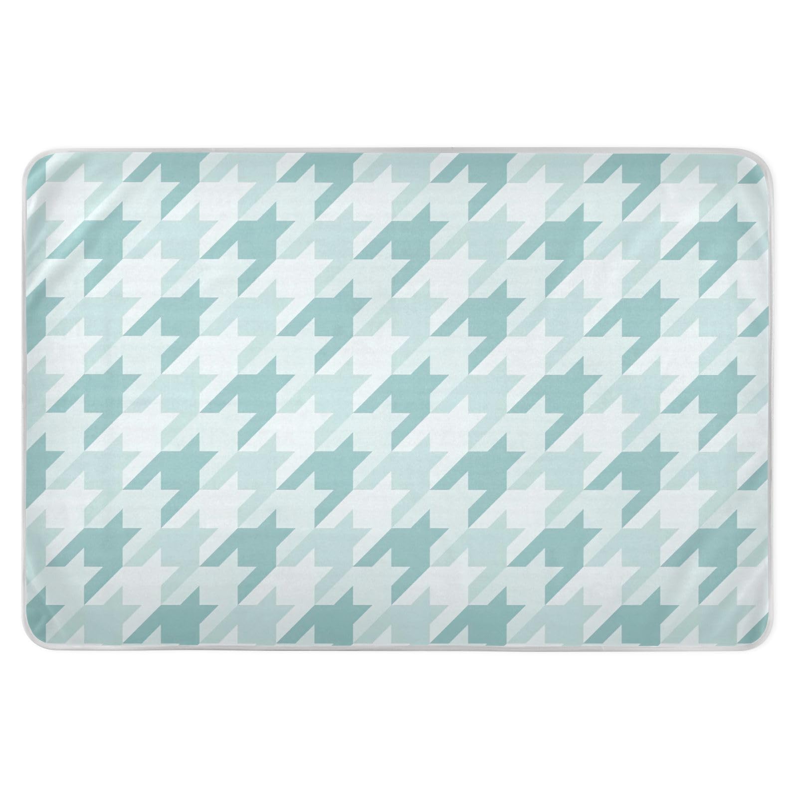 Alèses lavables incontinence motif pied-de-poule absorbantes et étanches