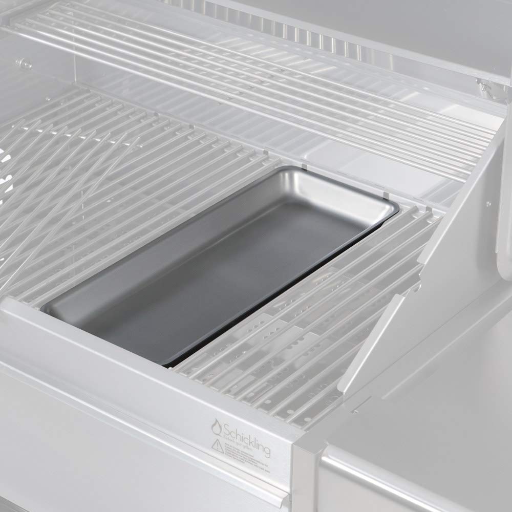 Schickling Grillschale Edelstahl – NUR passend Grill Walter & Hermann, Größe: XL
