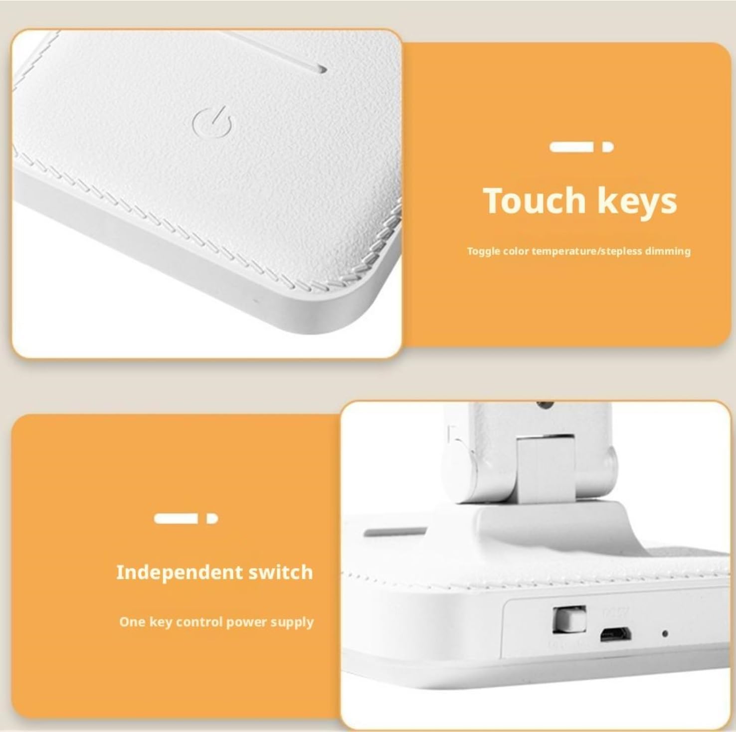 Lampara Escritorio para Oficina Lámpara LED Flexible con Brillo Ajustable y Control táctil Recargable por USB Moderno Flexo Escritorio