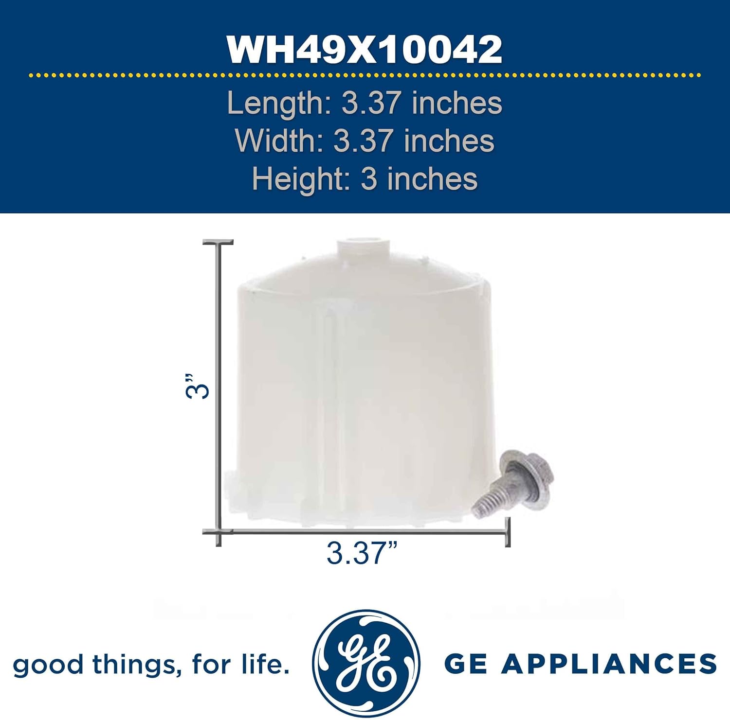 GE WH49X10042 Genuine OEM Agitator Coupling Kit for GE Washing Machine