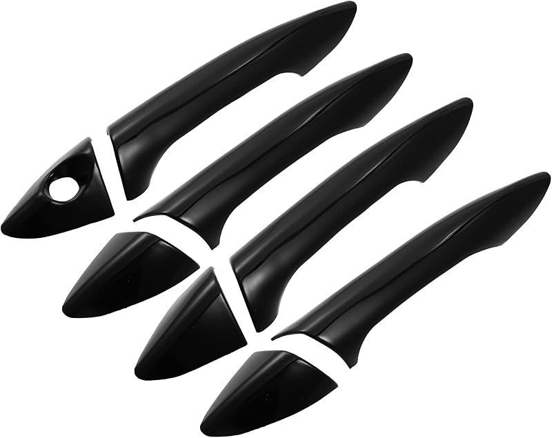 Capas para maçaneta externa X AUTOHAUX Hyundai Elantra 2011–2016 pretas – Kit com 8 unidades
