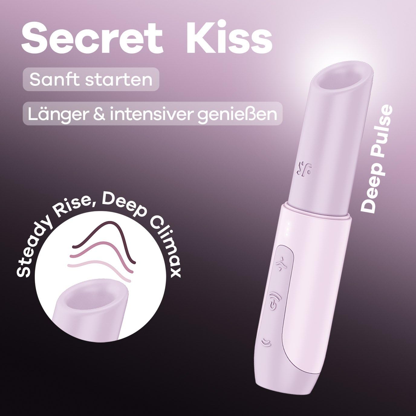 Satisfyer Secret Kiss, giocattolo sessuale per adulti, per donne, stimolazione del clitoride, vibratore per il benessere e il piacere sessuale