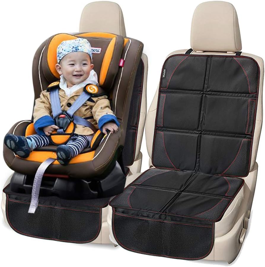 FLR 2 Pcs Car Seat Protector Black Waterproof Universal