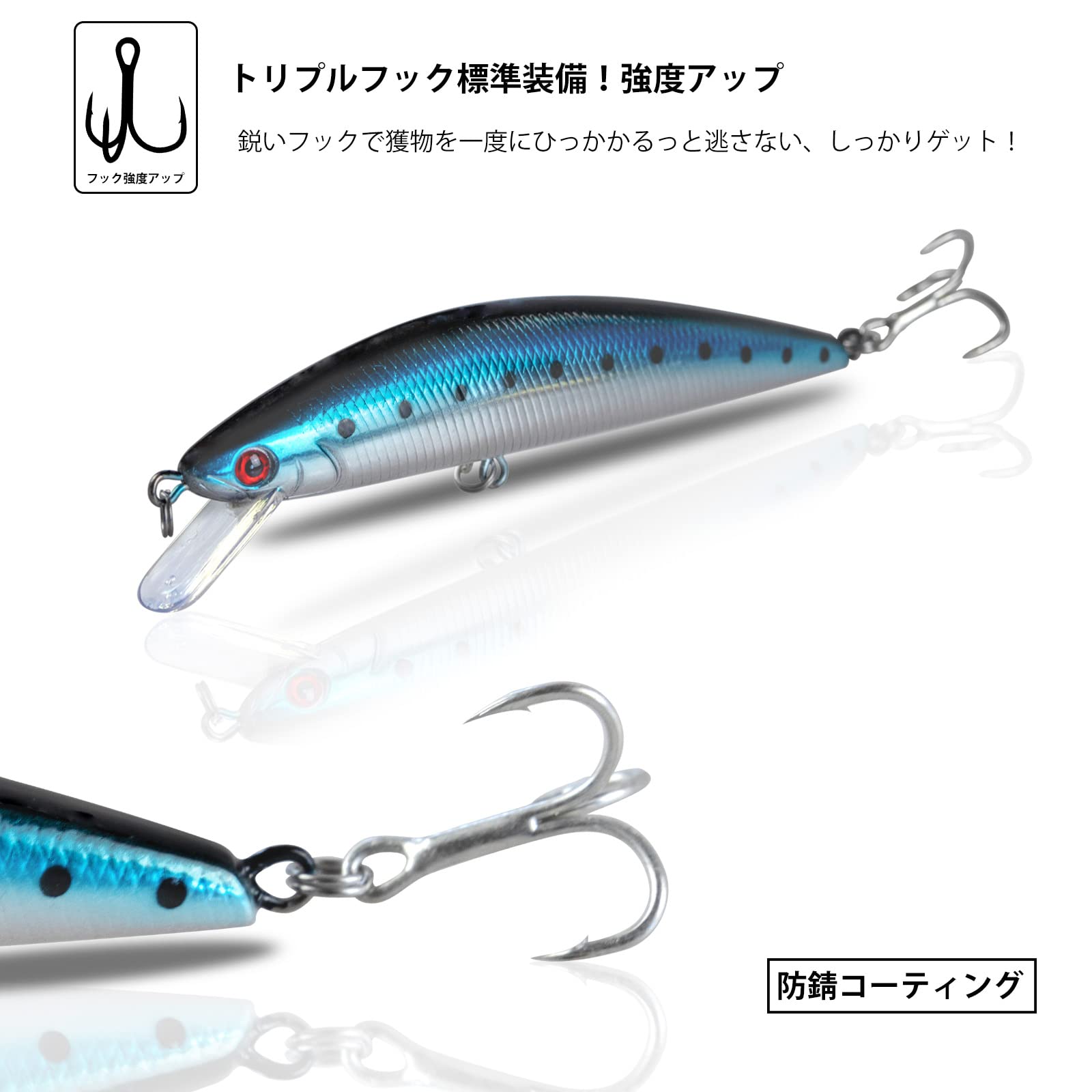 Amazon.co.jp: Dananier 遠投ルアー ヘビーシンキングミノー 35g