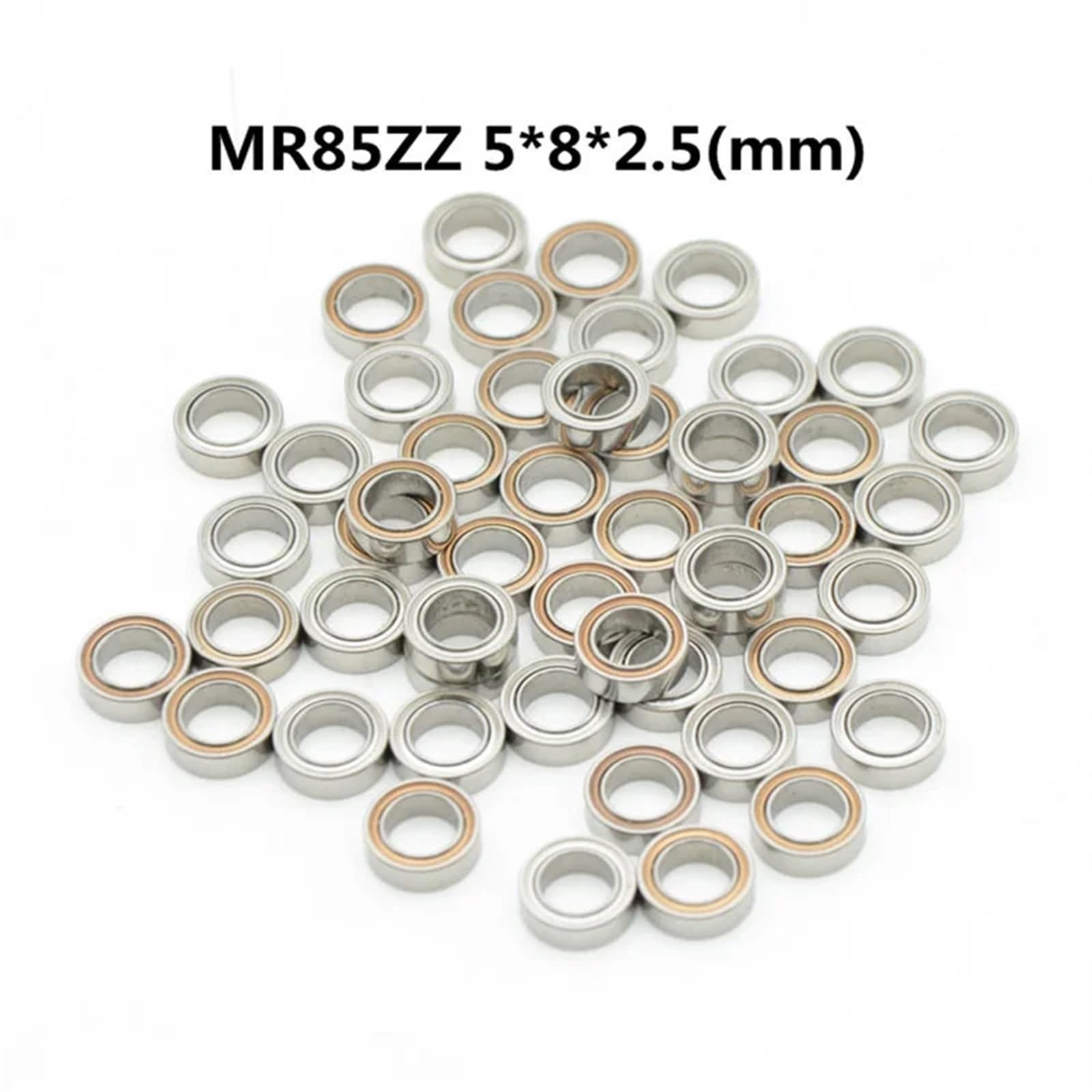 Lote de 10 rodamientos de Bolas con blindaje metálico de la Serie MR: MR52ZZ, MR63ZZ, MR85ZZ, MR95ZZ, MR128ZZ y MR137ZZ.(Mr95zz 5x9x3mm)