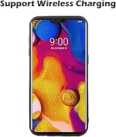 Vista 3 de Asuwish Funda de teléfono para LG V40 ThinQ funda de goma suave, resistente a los golpes, resistente, ligera, flexible, antideslizante, ajuste