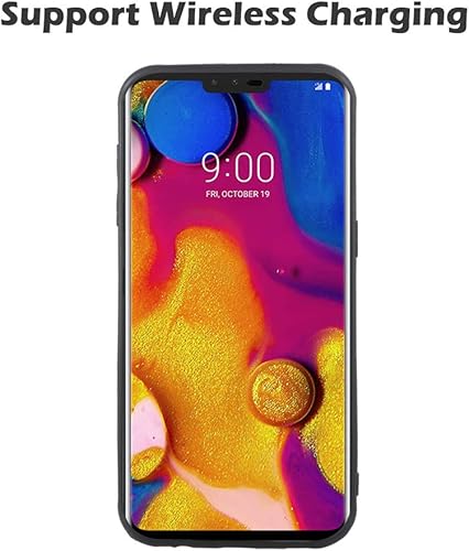 Miniatura 5 de Asuwish Funda de teléfono para LG V40 ThinQ Funda de goma suave, resistente a los golpes, resistente, ligera, flexible, antideslizante, ajuste