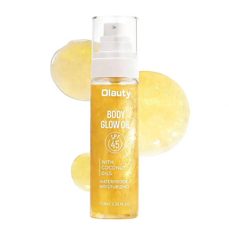Óleo corporal iluminador Xiuxixu com designação técnica SPF 45
