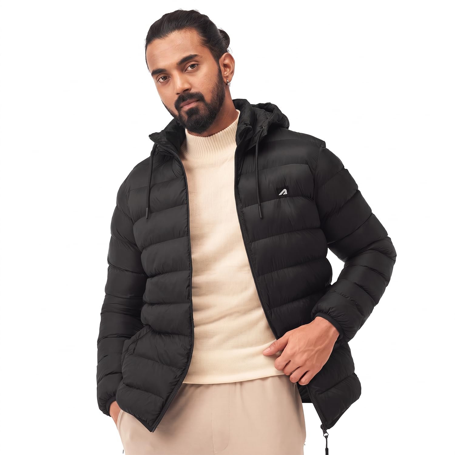 Winter Jacket for Men Nylon Puffer Hooded Insulated Heavy Jackets, Full Sleeve Jacket Standard Length Winter Jackets Ideal for Monsoon & Minus 10 Degree Protection-image-14