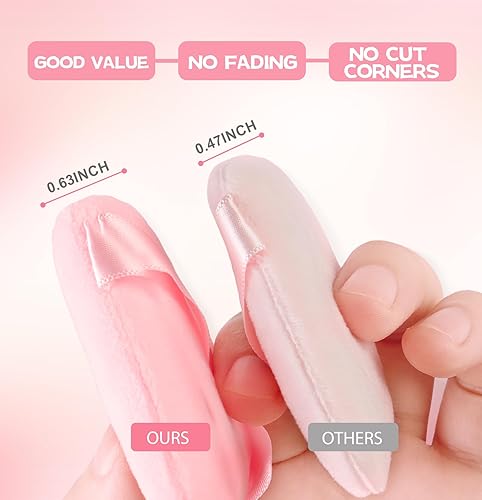 Miniatura 5 de 8 piezas triángulo polvo soplo cara triángulo suave maquillaje Puff terciopelo cosmética base licuadora esponja belleza maquillaje herramientas