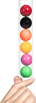 JCXPACK 36PCS Gumball Tubes Party Favor, Clear Gumball Boxes for 6, Gumball Candy Container