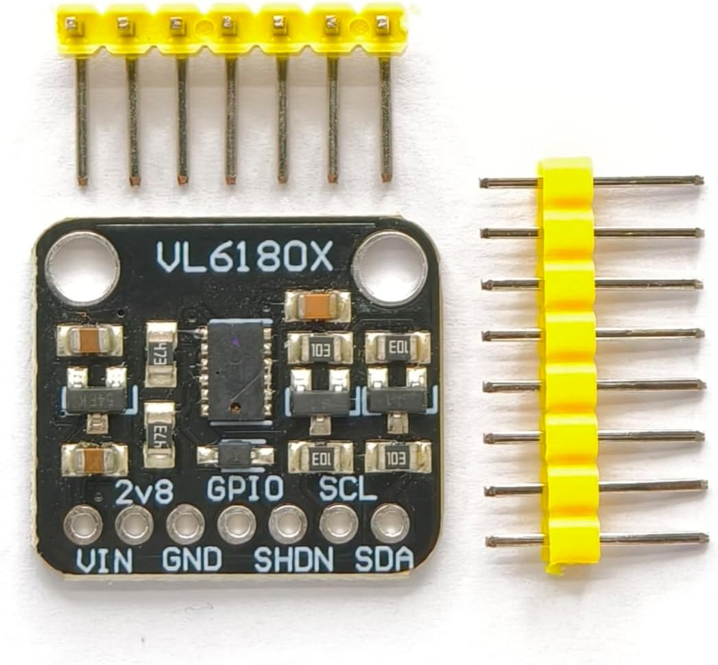 2pcs VL6180X Distance Sensor Module – 5mm-100mm Optical Ranging, I2C Interface, 3.3V/5V Compatible for Arduino